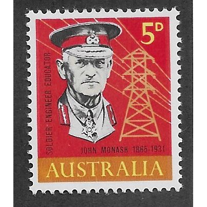 AUS 1965 U/M 5d 'SIR JOHN MONASH' (EBID65-054)