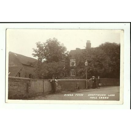 Warwickshire BIRMINGHAM HALL GREEN Kings Farm Postcard