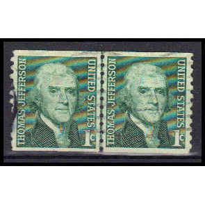 Used 1299 1c Thomas Jefferson Very Fine CLP KA6207