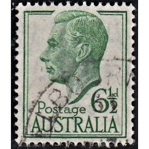 AUSTRALIA, 1952 6.5d George VI, SG 250 (Scott #238A), used