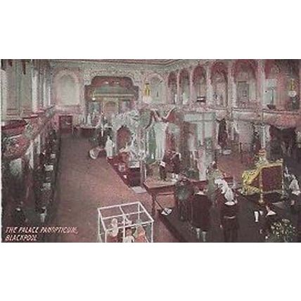 Palace Panopticum Bank Royal Gallery Blackpool Rare Antique Postcard