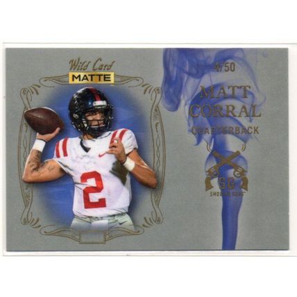 WILD CARD EMBOSSED MATT CORRAL SMOKING GUNS #/50