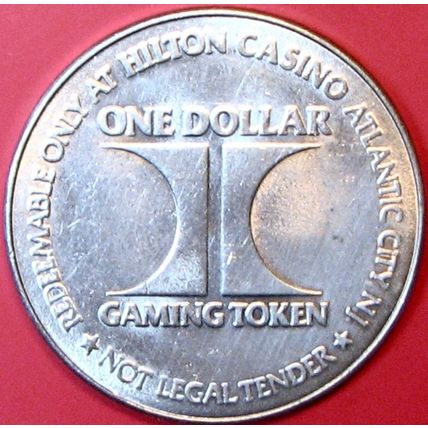 Hilton. $1 Casino Token. Atlantic City, NJ. F92.