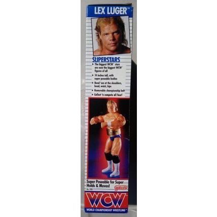 wcw wwf ljn hasbro galoob wrestling superstars 12" lex luger wrestling figure