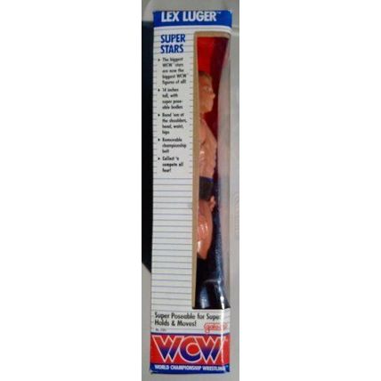 wcw wwf ljn hasbro galoob wrestling superstars 12" lex luger wrestling figure