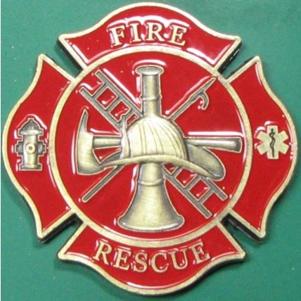 Fire Rescue. Casino Card Guard, Challenge Coin, Souvenir. 29.