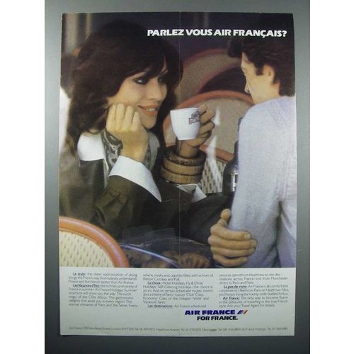 1982 Air France Ad - Parlez Vouz