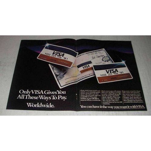 1981 VISA Credit Cards Ad - All These Ways To Pay