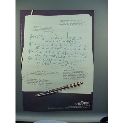 1987 Sheaffer's Laque Filligree Classic Fountain Pen Ad