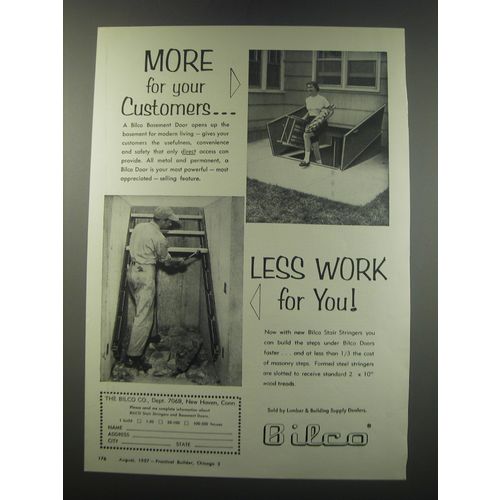 1957 Bilco Basement Door Ad - More for your customers