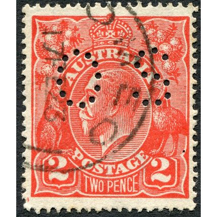 Australia 1918 2d bright rose-scarlet Official OS SG O72 used