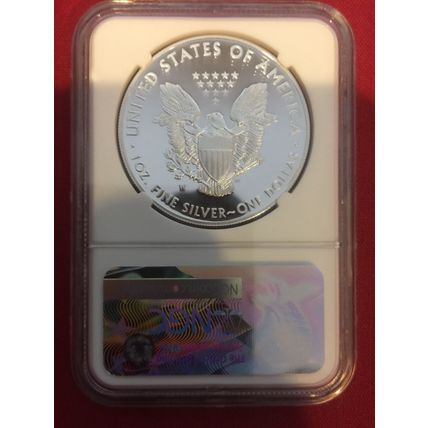 2017 1 OZ SILVER AMERICAN EAGLE NGC PF70 ultra cameo ED MOY signed