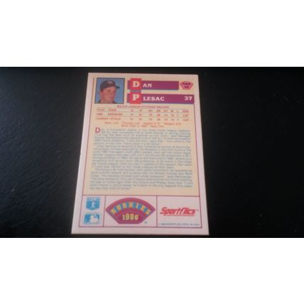 1986 Sportflics Rookies Card # 10 Dan Plesac Excellent (5) Milwaukee Brewers