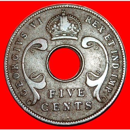 GREAT BRITAIN (1937-1943): EAST AFRICA ★ 5 CENTS 1937H! LOW START ★ NO RESERVE!