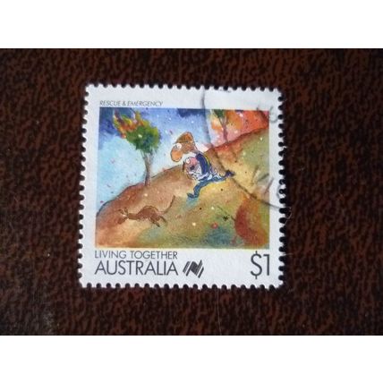 Australia 1988 Living Together $1 Rescue and Emergency fine used stamp SG1136