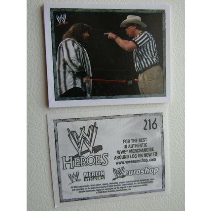 Topps - Merlin 2008 WWE Heroes Wresting Stickers 1-216 & P1-P15 Variants (EB2)