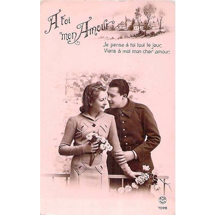 A foi mon Amour Greetings Card Postcard unused VGC