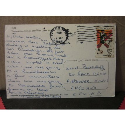 THE AMERICAN FALLS, QUEEN VICTORIA PARK, ONTARIO, CANADA used postcard 1993 pm =