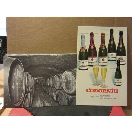 CODORNIU CAVAS.. CELLARS, SPAIN set of 8 postcards i card wallet
