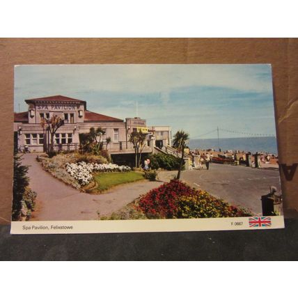 SPA PAVILION, FELIXSTOWE Suffolk. used postcard by E T W Dennis 1985 pm =