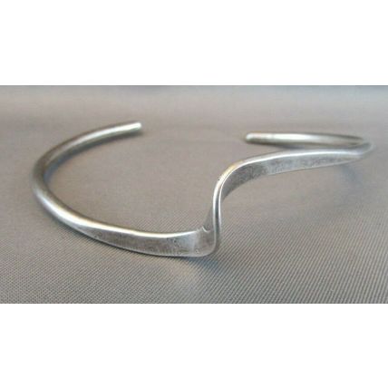 Vintage Sterling Silver Twist Bracelet By Navajo Artist D/L Garcia DAVID GARCIA