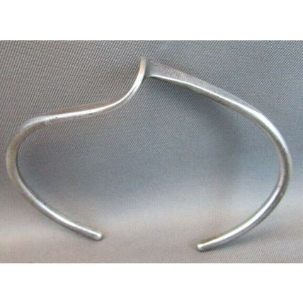 Vintage Sterling Silver Twist Bracelet By Navajo Artist D/L Garcia DAVID GARCIA
