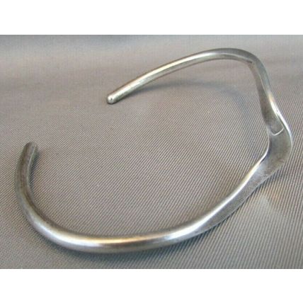 Vintage Sterling Silver Twist Bracelet By Navajo Artist D/L Garcia DAVID GARCIA