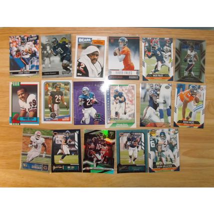 Huge lot 125 cards CHICAGO BEARS top brands '87 - '21 Stars, R/C, inserts LOOK!