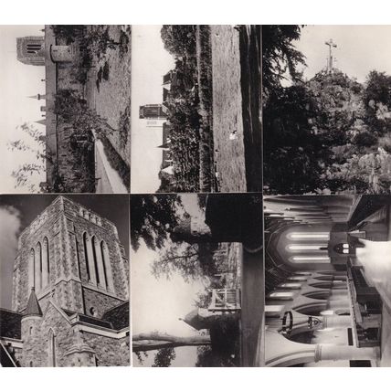 Mount Saint Bernard Abbey Leicester 6x Postcard Type Photo Set & Envelope