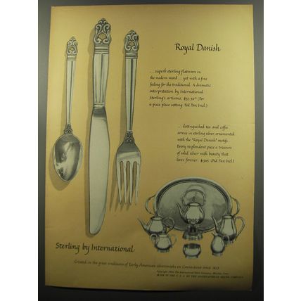 1953 International Royal Danish Sterling Silverware Advertisement