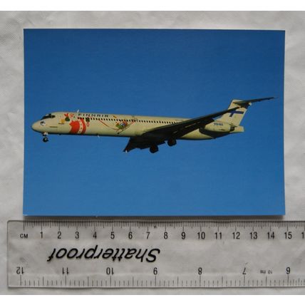old Postcard Finnair MD 82, Moscow 1996 - Limited Edition Postcard of 800