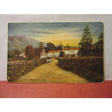 PATTERDALE VILLAGE, ULLSWATER, CUMBRIA unused antique postcard H M & Co. =
