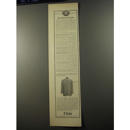 1954 Chipp Fashion Ad - Chipp Travellers on the Road