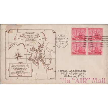 ZAYIX US Planty# 736-11 FDC Beverly Hills Cachet Maryland Tercent 113022SM03
