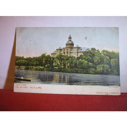 TIGRE HOTEL, BUENOS AIRES, ARGENTINA unused antique postcard #