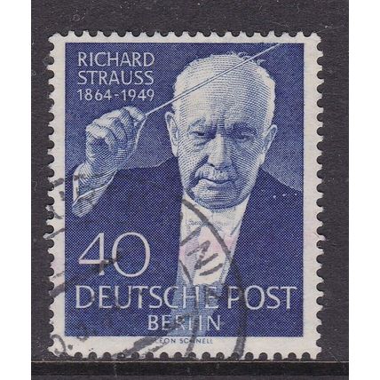 Berlin 1954 Richard Strauss 40pf Fine Used SG B121 VGC