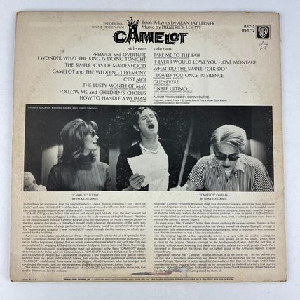 Camelot (Original Motion Picture Sound Track) Vinyl LP Record Album 1712