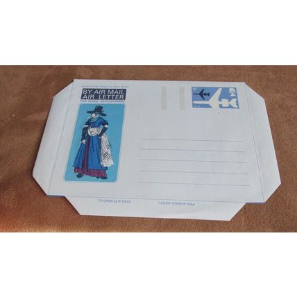 1973 Air Mail / Preprinted Air Letter - Traditional Welsh Dress - Unused