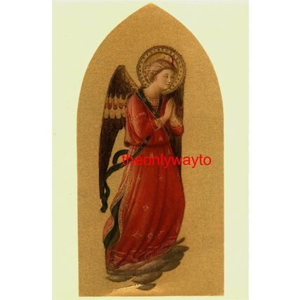 Un Angelo (An Angel), Firenze Museo San Marco, Italy, Postcard