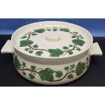 Aluminite Frugier Porcelaine De Paris France #2 Soup Sauce Tureen Lid Ivy Vine