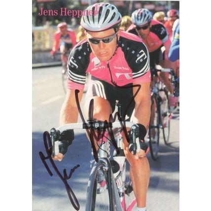 Jens Heppner German Cycling Road Race Hand Signed 2001 Tour Photo