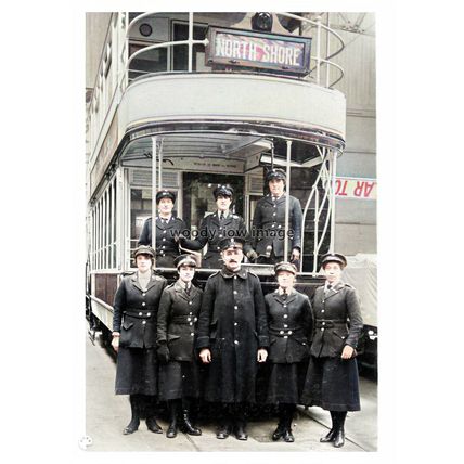 ptc2236 - Lancs. - Early Uniformed Female Employees, Blackpool Trams - print 6x4