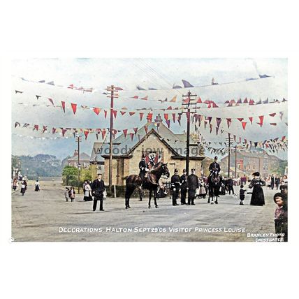 ptc4862 - Yorkshire - Halton decorated, Princess Louise 1906 visit - print 6x4