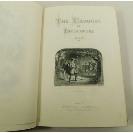 Antique Victorian Casquet Of Literature Poetry Prose Book Anthology Byron &c V4