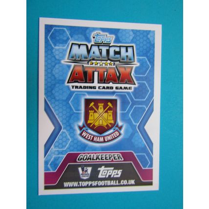 343. Jussi Jaskelainen - West Ham - Match Attax 2013/14 Football Card EF1