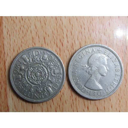GB 1966 Elizabeth II Florin 2/- Two Shillings Coin