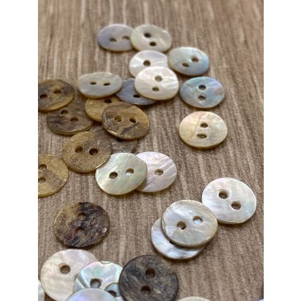 9mm Mother Of Pearl buttons 2 Hole Baby Cardigans Knitting Crafts Scrapbooking