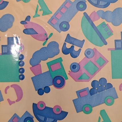 Vintage Lot 5 New American Greetings BABY Shower WRAPPING PAPER Gift Wrap