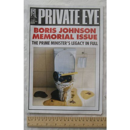 2022 Private Eye No. 1577 - Boris Johnson Memorial Issue