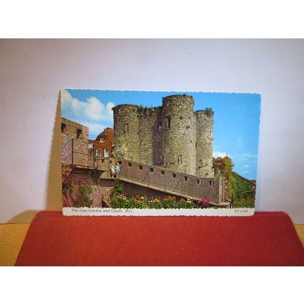 THE GUN GARDEN & CASTLE, RYE, SUSSEX vintage unused postcard by Valentine =